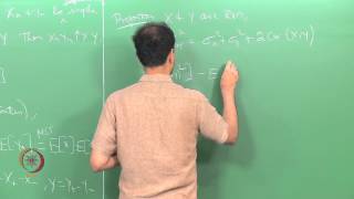 Mod01 Lec36 COVARIANCE CORRELATION COEFFICIENT [upl. by Akiraa]