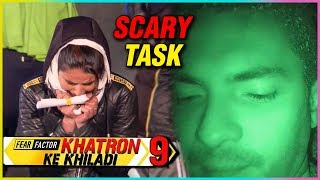 Aditya Narayan SCARY Task  Jasmin Bhasin GETS Scared  Khatron Ke Khiladi 9 [upl. by Aihsined551]