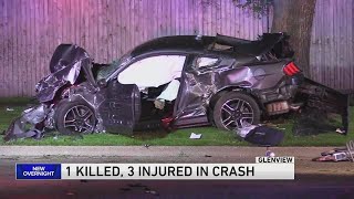 1 killed 3 injured in apparent highspeed crash in Glenview late Sunday night [upl. by Yancy]