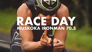 RACE DAY VLOG  Muskoka Ironman 703 Pt 2 [upl. by Cryan335]