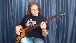 Veillette Archtop 5string bass  Kyle Esposito [upl. by Zitvaa]