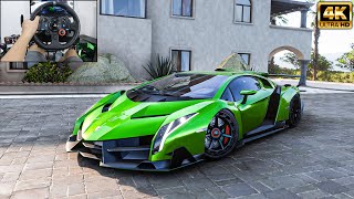 1200HP Lamborghini Veneno  Forza Horizon 5  Logitech g29 gameplay [upl. by Atiekahs]