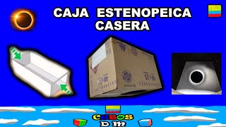 Cómo hacer una Caja Estenopeica  Tutorial como hacer una caja para ver el Eclipse  HD En Español [upl. by Aldus838]