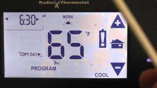 Manually Programming The Termostat [upl. by Akital]