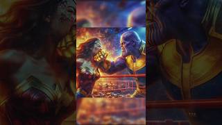 Wonder woman vs Thanos  who will win  wonderwoman thanos spiderman dc ai edit viral shorts [upl. by Rehttam]