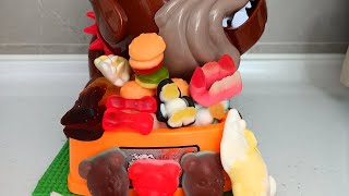 ASMR🏄‍♀️REFILLING BONES GUMMY DOLPHIN GUMMY DENTURE GUMMY BEAR GUMMY COLA GUMMY IN MADDOG PLATE [upl. by Cooper]