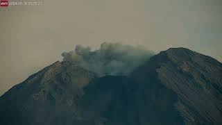 Jun 16 2024 2 Eruptions with Lava Visible at Semeru Volcano Indonesia [upl. by Izmar440]