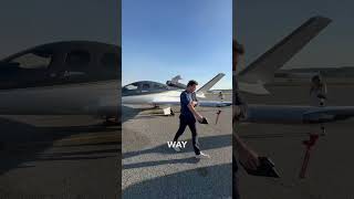 Vision Jet vs Airlines 🛩️ airplane pilot aviation [upl. by Selma]