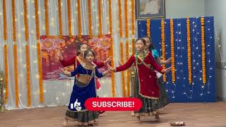 Tiharai aayo Cover dance by little cuties  नेपाली समाजले मनाए दीपावलीतिहार UKमा deepak4able [upl. by Solley]