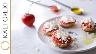 Vikki’s Cretan Dakos Salad  Greek Barley Rusk Tomato and Feta Salad Recipe [upl. by Nohj]