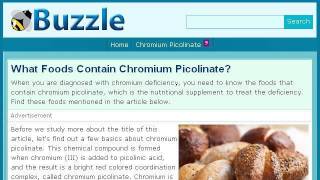 What Foods Contain Chromium Picolinate [upl. by Eanaj174]