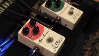 Jetter Gain Stage RED vs GREEN guitar effects pedal overdrive demo w Tele amp Dr Z amp [upl. by Zeuqirdor227]