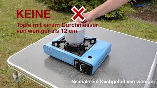 DECampingaz® CampBistro TischCampingkocher  quotTipps zur richtigen Nutzungquot [upl. by Arivle]