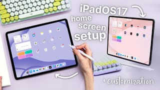 My iPadOS 17 Home Screen Setup amp Customization [upl. by Lienet]