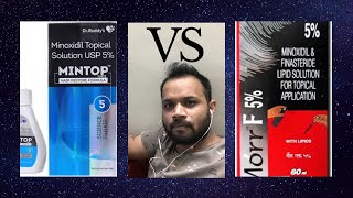 Mintop 5 VS Morr F 5 Comparison  Minoxidil Review [upl. by Laehctim]