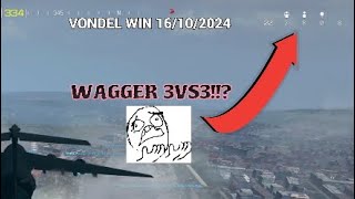 VONDEL WIN 16102024 WAGGER 3VS3 Ft ThiagoLaVagoneta  Thiger and Lapadakoku [upl. by Irrep757]