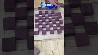 Purple Heart  Gold Epoxy Chessboard  Jointer Accident😬 woodworking woodshop woodworker [upl. by Osterhus]