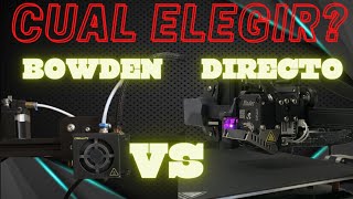 Sistema de extrusion tipo Bowden vs Directo  Impresión 3D [upl. by Ellinehc]