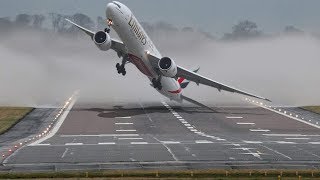 Scary Plane Crosswind Landings Compilation [upl. by Htiekal]