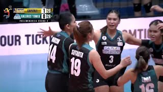 Galeries Towers STUNNING COMEBACK vs Capital1 in Set 2 😤  2024 PVL REINFORCED CONFERENCE [upl. by Ahtennek]