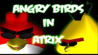 Angry Birds 3D colliding with boxes  differnet views  green screen effects  free use [upl. by Cassilda]