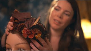 Historical Headdresses Hair Play Adjustments  ASMR cozy basics soft spoken [upl. by Otina]