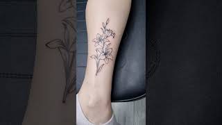 Tiger lily tattoo [upl. by Colner]