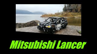 Mitsubishi Lancer RC model Lego technic review [upl. by Lednam]