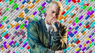 Eminem Brainless  Rhyme Scheme Highlighted [upl. by Ydal314]