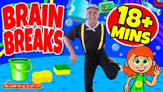 Brain Breaks ♫ Action Songs For Kids ♫ Music amp Movement ♫ Kids Dance Songs ♫ by The Learning Station [upl. by Beka825]