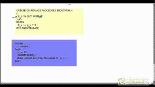 PLS22 Using Parameters in PLSQL Procedure [upl. by Yroj]