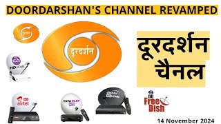 DOORDARSHANS NEW MANORANJAN CHANNEL REVAMPED WITH NEW LOGO AND Graphics [upl. by Akino]