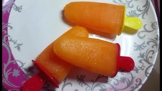 অরেঞ্জ ললি Orange lolly ice cream The Perfect Orange Ice Lollies Ice cream recipe [upl. by Iila]