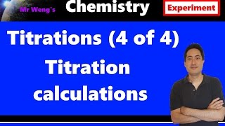 IB Chemistry How to do titrations 4 of 4 Calculations [upl. by Allevon822]