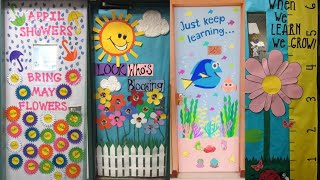 Classroom door decoration ideas  Library door  School door decoration ideas [upl. by Slen335]