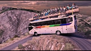 Worlds challenge young drivers crossing steep and narrow roads S014  euro truck simulator 2 [upl. by Mandeville]