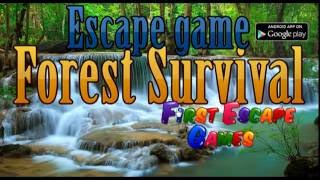 Escape Game Forest Survival Walkthrough  FirstEscapeGames [upl. by Mcgill]