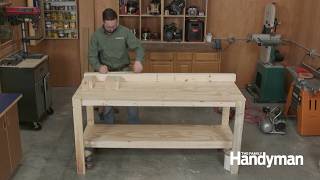 Building my 150 foldable wall mounted workbench table on wheels  Downloadable DIY plans [upl. by Enelloc]