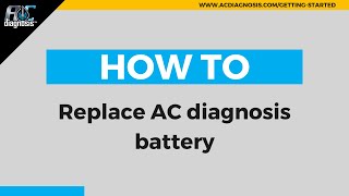 How to Replace Your AC Diagnosis Sensor Battery Easy DIY [upl. by Gerdeen]