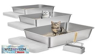 VEVOR 8 in Deep Cat Litter Box OdorFree Litter Box with Filtering Review [upl. by Schlessel344]