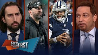 Cowboys vs Packers preview Is Eagles HC Sirianni coaching for his job  NFL  FIRST THINGS FIRST [upl. by Jehius]