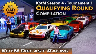 KotM4 Tournament 1 Full Qualifying Round Compilation Diecast Racing [upl. by Nyrad855]