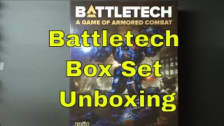 Battletech Box Set 2018 A Game of Armored Combat Unboxing [upl. by Ehtyde428]