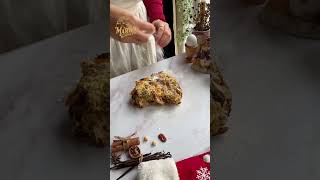 BEST German christmas Christmas Stollen Christstollen الكيك الالماني بحشو عجينه اللوز [upl. by Avihs]