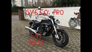 Hyosung GV 650i Pro ABS E4   The only one in Germany   Walkaround Details [upl. by Dric]