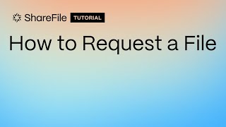 How to Request a File [upl. by Anet898]