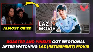 Boaster amp Yinsus Emotional Wholesome Reaction to LAZs Retirement Movie [upl. by Mccully]