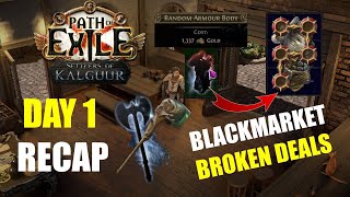 Black Market Deals Are Broken  Day 1 Recap of PoE Settlers of Kalguur  HCSFF 325 [upl. by Aiekal]