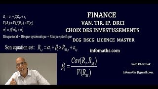 CHOIX DES INVESTISSEMENTS VAN TIR IP DRCI DCG DSCG [upl. by Airda]