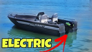 Polycraft 410 Challenger with Elco EP20 Electric Outboard walk through [upl. by Akoyn]